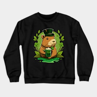 Capybara St. Patrick's Day Crewneck Sweatshirt